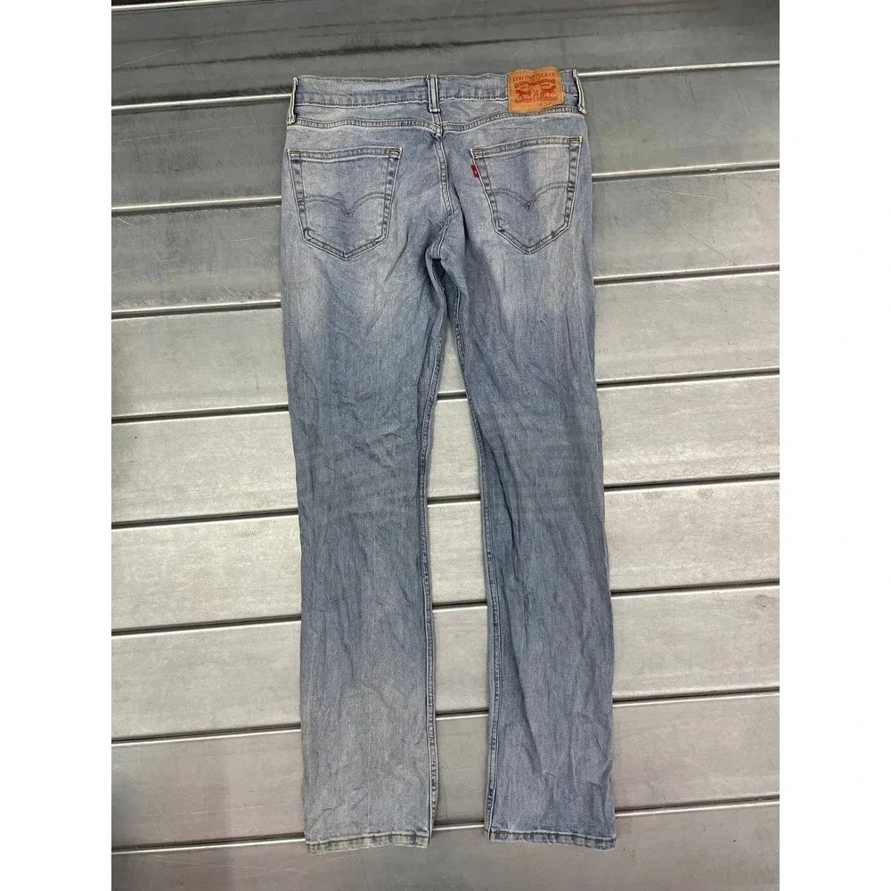 Levis‎ 511 Jeans Mens 33x34 Blue Light Wash Denim Straight Outdoor